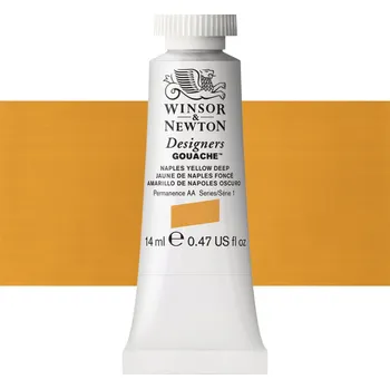 Vodová barva Kvašová barva Winsor & Newton - Naples Yellow Deep