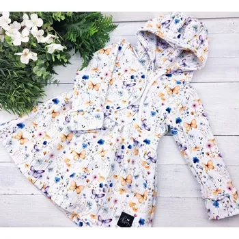 Dívčí šaty Princess šaty s dlouhým rukávem - Butterfly 74/80