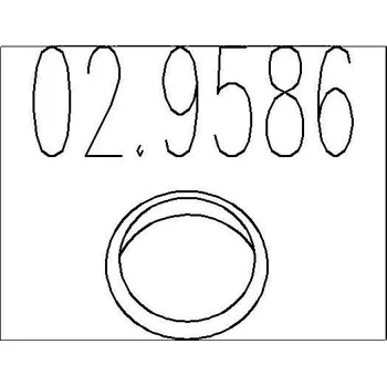 Těsnění výfuku Těsnění, výfuková trubka MTS 02.9586