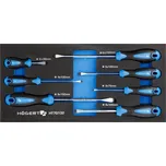 Högert Sada plochých šroubováků PH 7 ks, vložka EVA