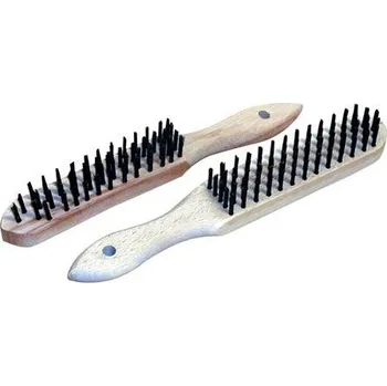 Drátěný kartáč kartáč drátěný 4ř. dřev. KART