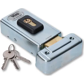 Pohon brány elektrozámek pro křídlovou bránu, horizontální montáž - elektrický zámek Viro 12V na vrata, bránu