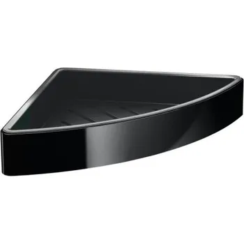 police Emco CONCEPT BLACK rohová police, nástěnná, černá