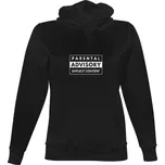 Dámská mikina s kapucí s potiskem Parental Advisory Explicit Content dámské