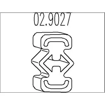 Tlumič výfuku Zarážka, tlumič výfuku MTS 02.9027