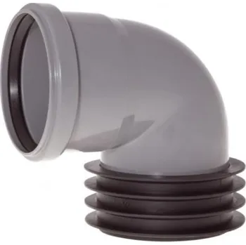 Kanalizační potrubí Midas AIRFIT HT koleno 87°, DN110, nástrčné, odpadní, PP