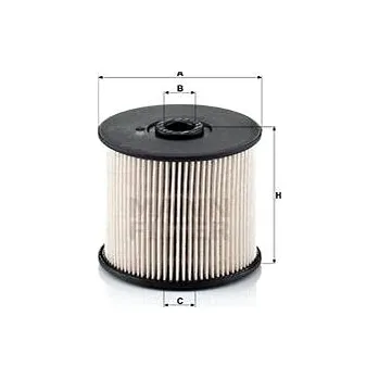 Autodíl MANN-FILTER PU830x pro vozy CITROËN;FIAT;LANCIA;PEUGEOT;SUZUKI