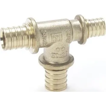 Stavebniny Rehau T-kus 25/25/20mm lisovací, topení, mosaz