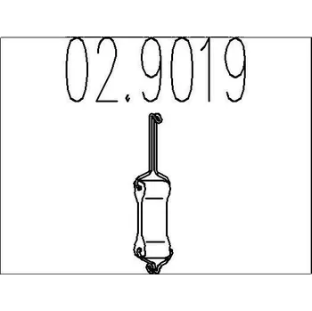 Tlumič výfuku Zarážka, tlumič výfuku MTS 02.9019