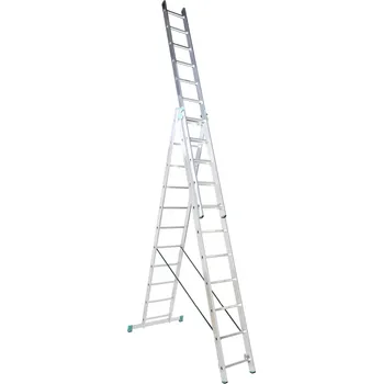 Žebřík ALVE Eurostyl AL7608 Hliníkový žebřík trojdílný, 3x8 příček, délka 230/513 cm