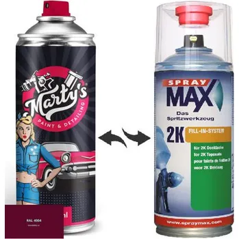 Barva ve spreji Barva ve spreji RAL 4004 stupeň lesku Vysoký lesk kvalita laku 1K Akrylátový lak