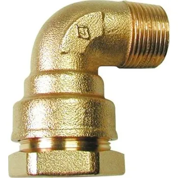 Vodovodní potrubí Bugatti VALVOPAT BWA koleno 32x1", s vnějším závitem, svěrné, voda/plyn, mosaz