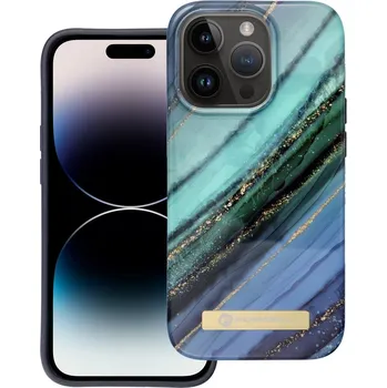 Pouzdro na mobilní telefon Zadní kryt Forcell F-Protect Mirage pro Apple iPhone 14 Pro, jade marble