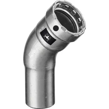 Stavebniny Viega MEGAPRESS 4226.1 oblouk 45°, 1 1/2", lisovací, topení, uhlíková ocel