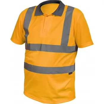 Pánská košile FELIX výstražná polokošile polyesterová oranžová 3XL (58)