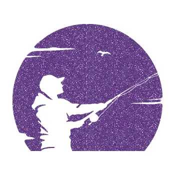 Polep vozidla SAMOLEPKA Rybář 022 pravá (87 - Ultra Metalic fialová) NA AUTO, NÁLEPKA, FÓLIE, POLEP, TUNING, VLASTNÍ TEXT, TISK, AUTOSAMOLEPKY.cz, POLEPY, OBRÁZEK, LOGO, SAMOLEPKY