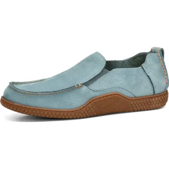 Pánské mokasíny Robel pánské nubukové mokasíny - modré