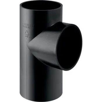 Kanalizační potrubí Geberit PE odbočka 88,5°, DN100/60, odpadní, PE-HD, černá
