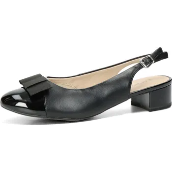 Dámské lodičky Caprice dámské komfortní lodičky s otevřenou patou - černé