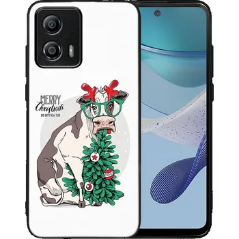 Vánoční dekorace VSECHNONAMOBIL 75874 MY ART Kryt s vánočním designem Motorola Moto G53 5G MERRY CHRISTMAS (074)