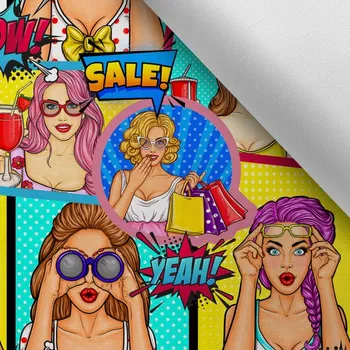 Látka s potiskem kočárkovina TD / NS komiks