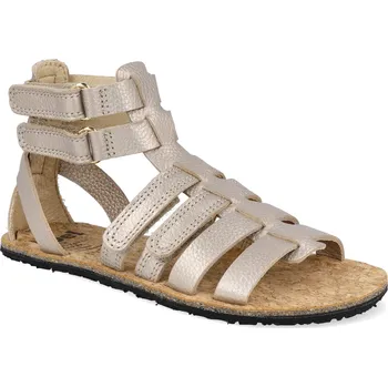 Dívčí sandály Barefoot sandály Koel - Aura Met Champagne béžové Velikost: 27