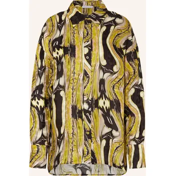 Mrs & Hugs Dámská Oversized Košilová Halenka, tmavě žlutá /...