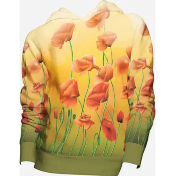 Dámská mikina UTOPY Dámská sportovní mikina Happy Poppy fullprint Velikost: XXL