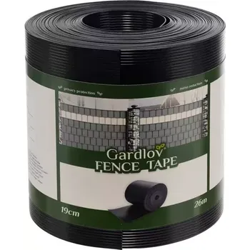 Příslušenství pro plot Gardlov Pevná pletová páska 700g/m2, antracitová, rozměry 19cmx26m, odolná vůči UV záření