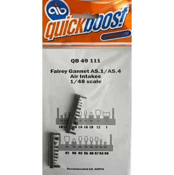 Plastikový model Quickboost 1/48 Fairey Gannet AS1./AS.4 air intakes (AIRF)
