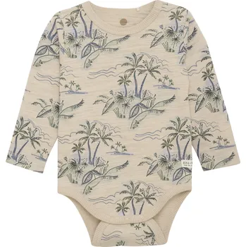 Kojenecký body BODY EN FANT KOJENECKÉ S PALMAMI, CEMENT Velikost: 56