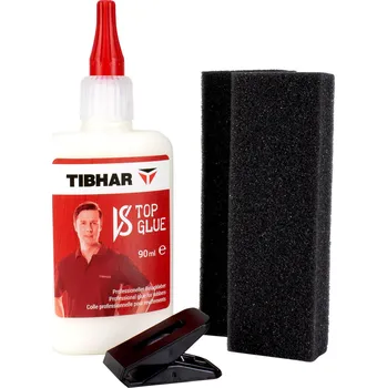 Stolní tenis TIBHAR Lepidlo na potahy pálky Tibhar 90 ml + 16 aplikátorů