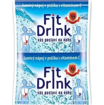 Limonáda Fit Drink šumivý nápoj v prášku s vitamínem C 6 g (Šumivý nápoj Fit Drink vhodný při zažívacích a "poalkoholických" potížích 6 g)