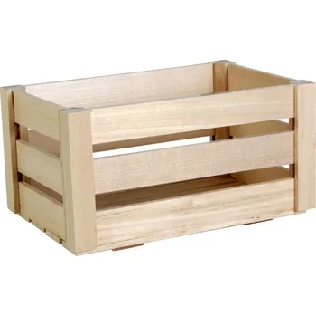 Úložný box Dřevotéka - Dřevěná bedýnka lípa - malá přírodní 23,5x15x12,5 cm Dřevěná bedýnka lípa - malá přírodní 23,5x15x12,5 cm