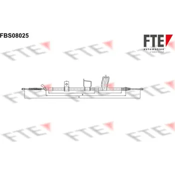 Auto-moto Tažné lanko, parkovací brzda FTE 9250231