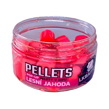 LK BAITS POP-UP PELETY V DIPU LESNÍ JAHODA 12MM, 40G