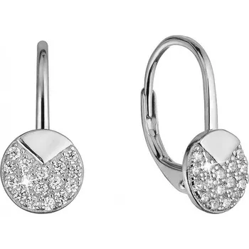 Náušnice Stříbrné náušnice se zirkony 11517.1 crystal