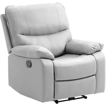 Sedací souprava TEXAS polohovací křeslo, ekokůže šedá