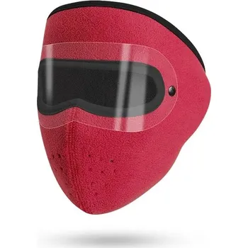 Čepice Teplá zimní cyklistická maska na obličej - Červené