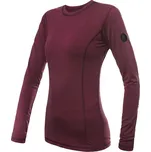 Sensor Merino Air dámské triko dlouhý rukáv, port red XL