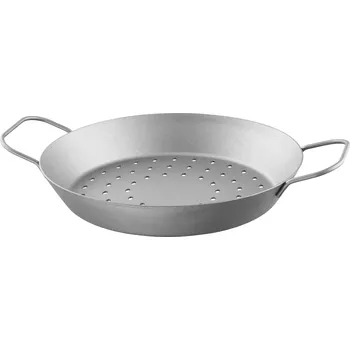 Pánev GRILLMEISTER Železná grilovací pánev (Ø 28 cm, děrovaná)