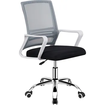 Tempo Kondela Kancelářská židle APOLO 2 NEW, síťovina šedá/ látka černá/ plast bílý