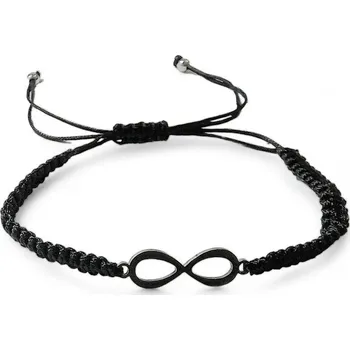 Náramek Paua Ochranný náramek černý nekonečno