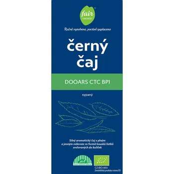 Čaj Fairobchod Bio černý čaj Indie Dooars CTC BP1, větší balení Hmotnost: 250 g