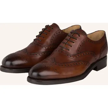 Pánské mokasíny Cordwainer Pánské Šněrovací Boty Limoges, hnědá, 42,5