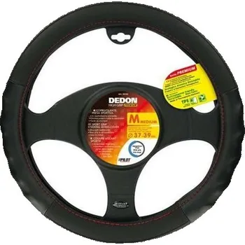 Potah volantu DEDON PREMIUM černý, 37-39 cm