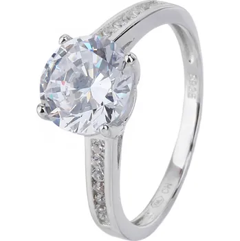 Prsten Bealio BEALIO Stříbrný prsten SOLITÉR výrazný Velikost prstenu: 61 03-08154-2275