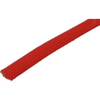 kabelová chránička Ochranný oplet 12mm, rudý - Cena za 1m<br />Výrobce: - 437252