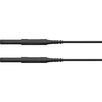 Měřicí kabel Schützinger HSPL 8568 / AWG16 / 200 / SW bezpečnostní měřicí kabely zástrčka 4 mm zástrčka 4 mm černá 1 ks