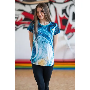 Dámské tričko UTOPY Dámské sportovní tričko Turquois Ardency Velikost: XS